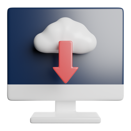 クラウドダウンロード  3D Icon