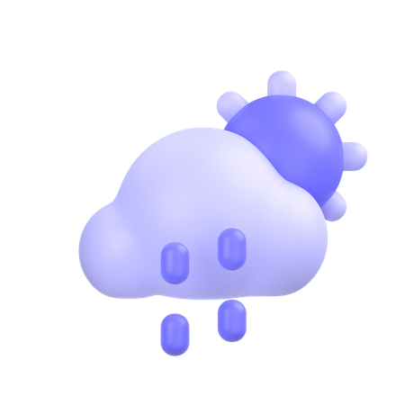 霧雨  3D Icon