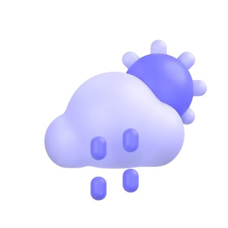 霧雨  3D Icon