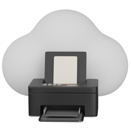 Cloud-Druck  3D Icon