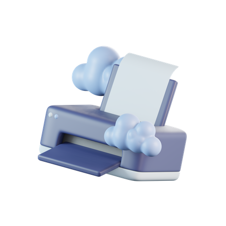 Cloud-Drucker  3D Icon