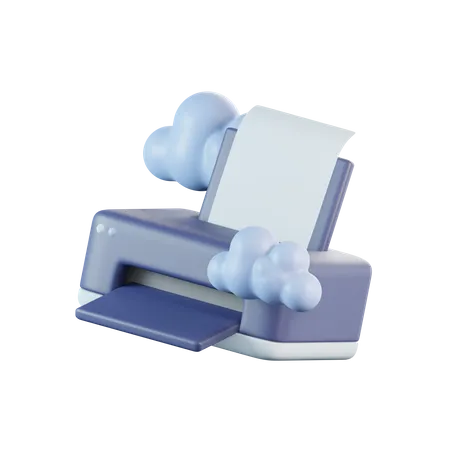 Cloud-Drucker  3D Icon