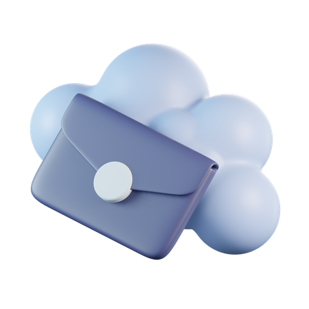 Cloud-E-Mail  3D Icon