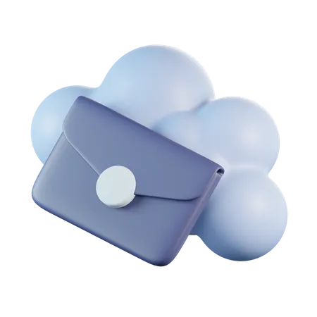 Cloud-E-Mail  3D Icon