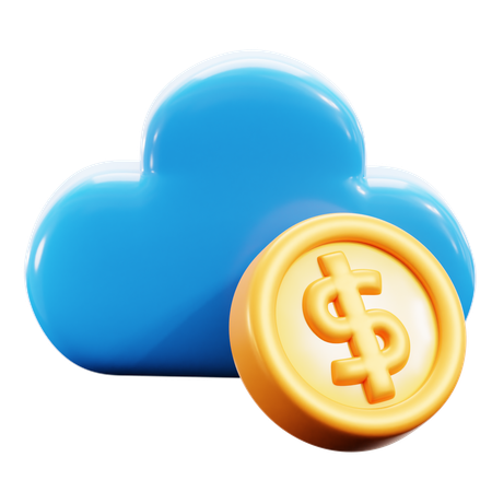 Cloud Economy  3D Icon