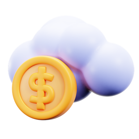 Cloud Economy  3D Icon