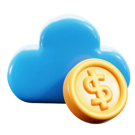 Cloud Economy  3D Icon