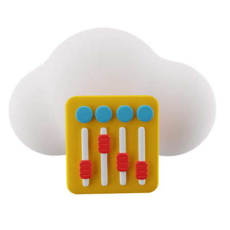 Égaliseur de nuages  3D Icon