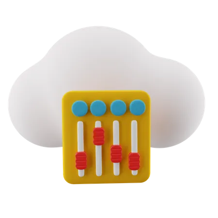 Égaliseur de nuages  3D Icon