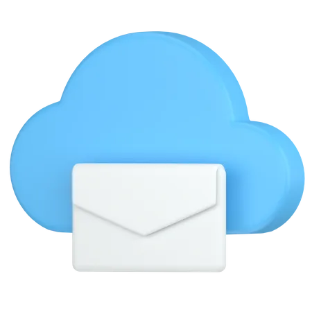 Email In The Cloud 3D Icon