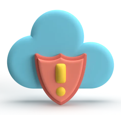 Cloud Error  3D Icon
