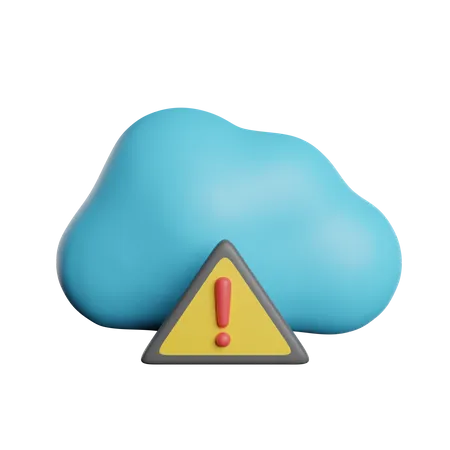 Cloud Error  3D Icon