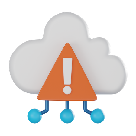 Cloud Error  3D Icon