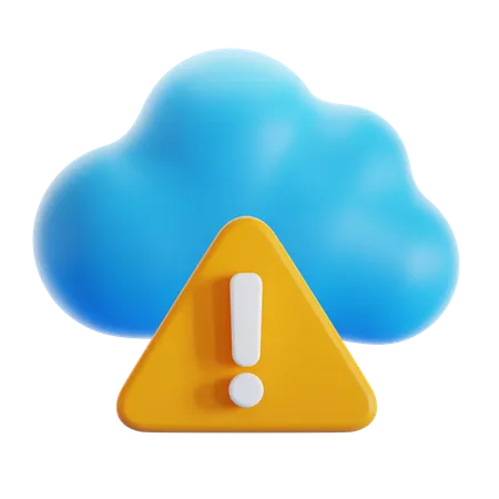 Cloud Error  3D Icon