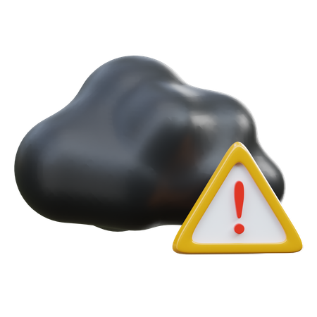 Cloud Error  3D Icon