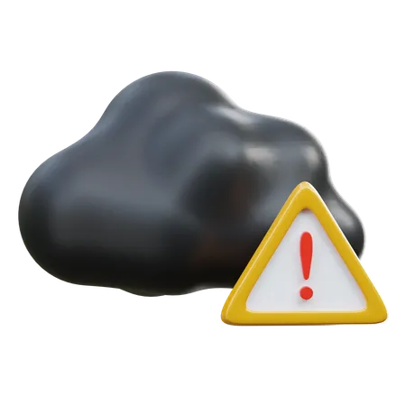 Cloud Error  3D Icon