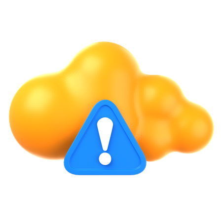 Cloud-Fehler  3D Icon