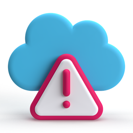 Cloud-Fehler  3D Icon