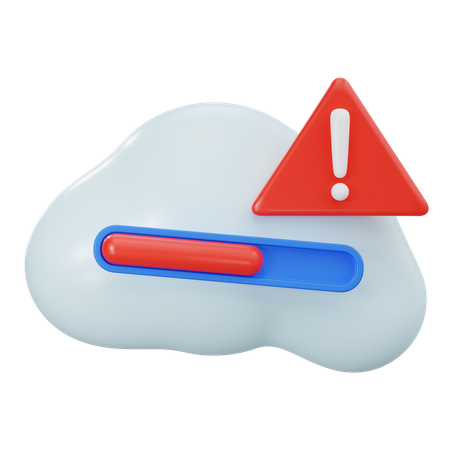 Cloud-Fehler  3D Icon