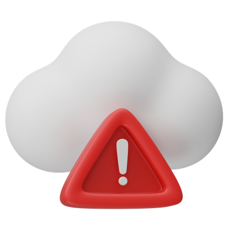 Cloud-Fehler  3D Icon