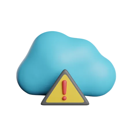 Cloud-Fehler  3D Icon