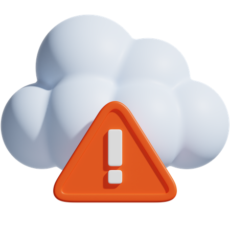 Cloud-Fehler  3D Icon