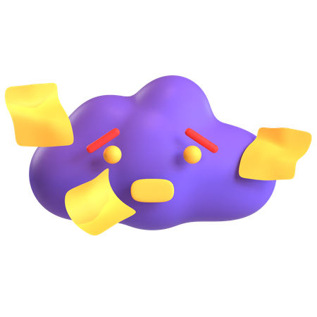 Cloud File  3D Icon