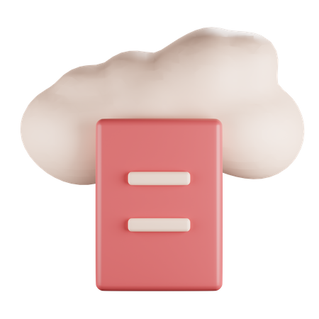 Cloud File  3D Icon