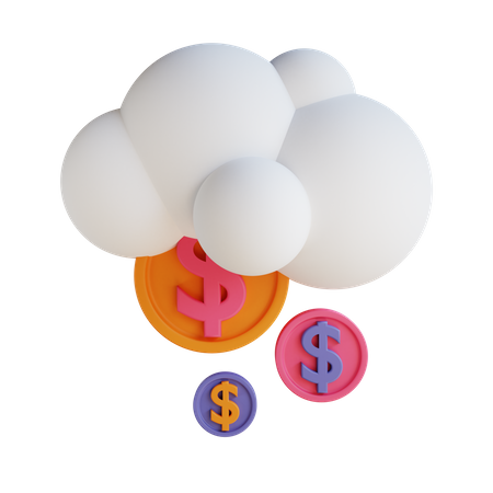 Cloud-Finanzierung  3D Illustration