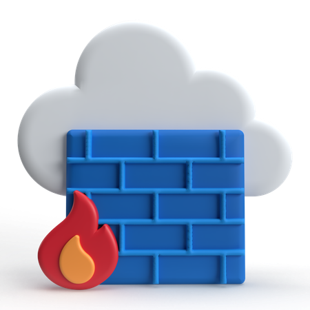 Cloud-Firewall  3D Icon