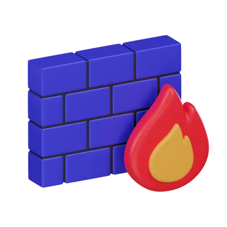 Cloud Firewall  3D Icon