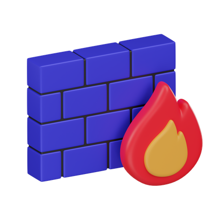 Cloud Firewall  3D Icon