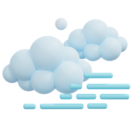 Cloud Fog  3D Icon