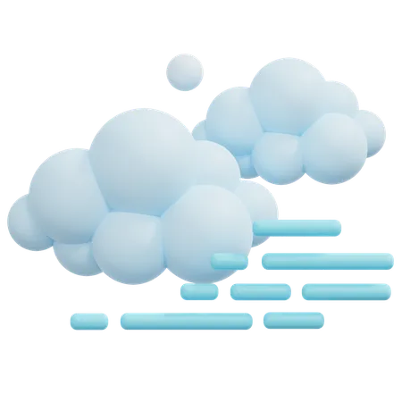 Cloud Fog  3D Icon