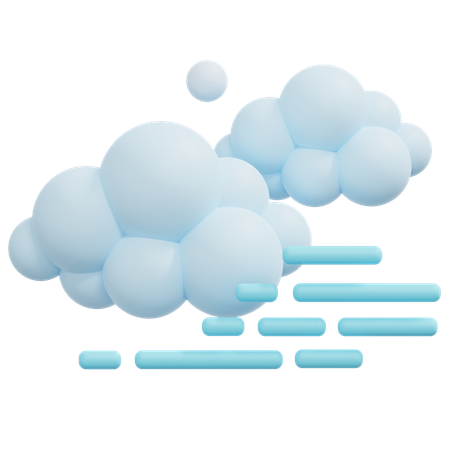 Cloud Fog  3D Icon