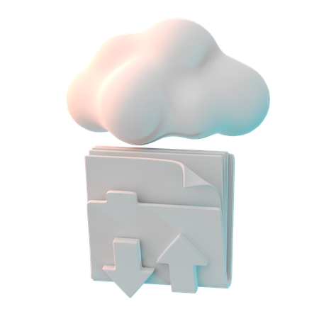 Cloud Folder  3D Icon