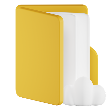 Cloud Folder  3D Icon