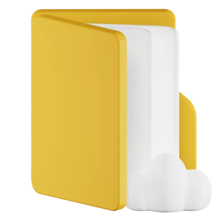 Cloud Folder  3D Icon