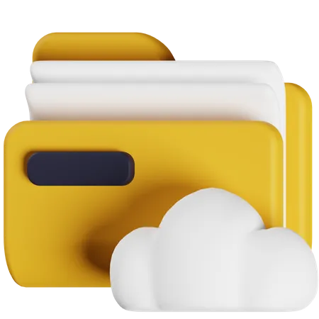 Cloud Folder  3D Icon