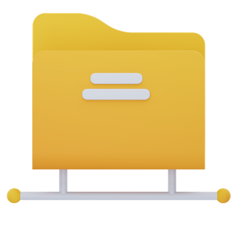 Cloud Folder  3D Icon