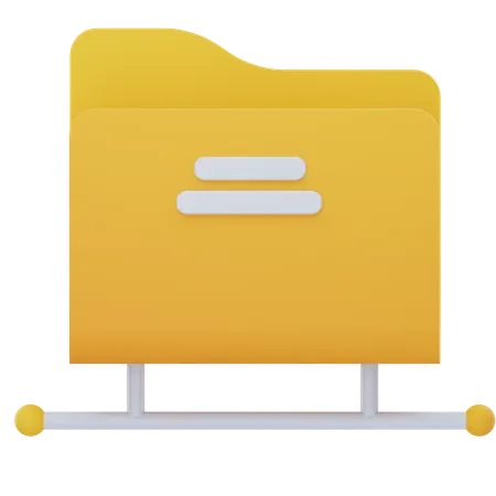 Cloud Folder  3D Icon