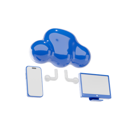 Cloud-Freigabe  3D Icon