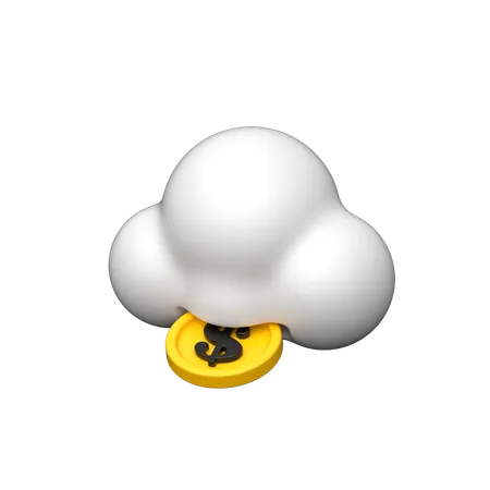 Cloud-Geld  3D Icon