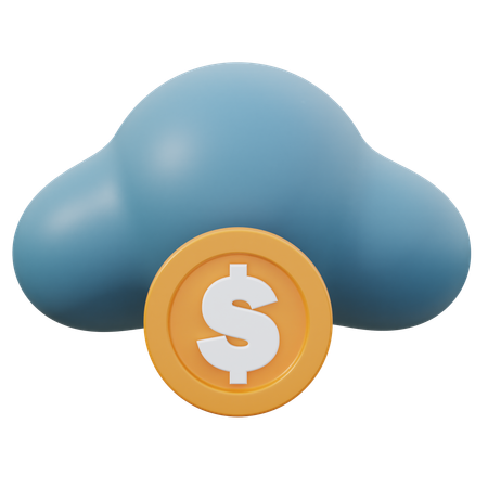 Cloud-Geld  3D Icon