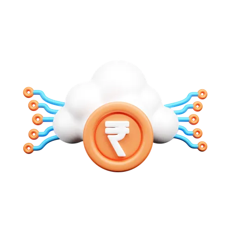 Cloud-Geld  3D Icon