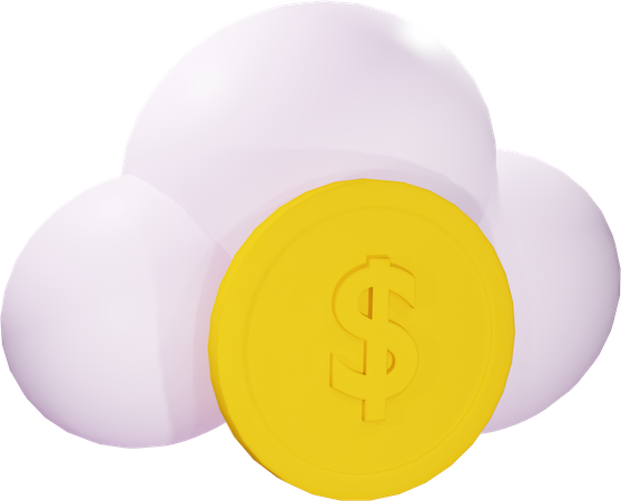 Cloud-Geld  3D Illustration