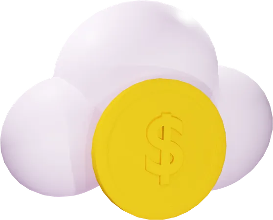 Cloud-Geld  3D Illustration