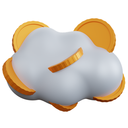 Cloud-Geld  3D Icon