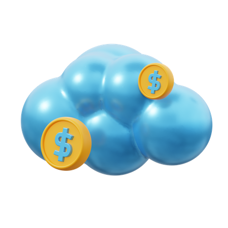 Cloud-Geld  3D Icon