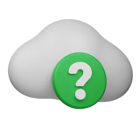 Cloud Help  3D Icon